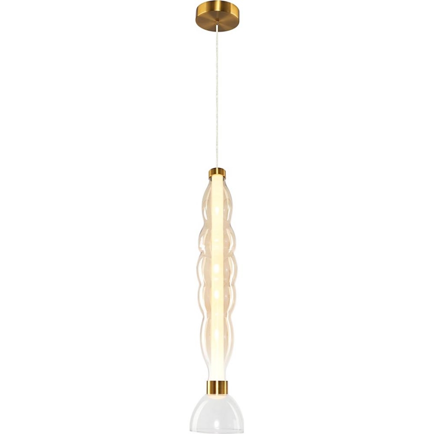 Lampadario LED a sospensione con filo LUCCO LED/18W/230V diametro 15 cm oro