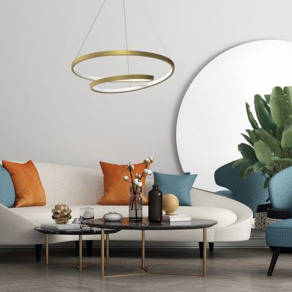 Lampadario LED a sospensione con filo LUCERO LED/48W/230V oro