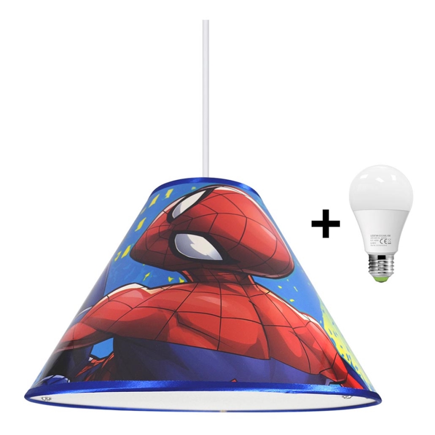 Lampadario LED a sospensione con filo MARVEL SPIDER-MAN 1xE27/15W/230V