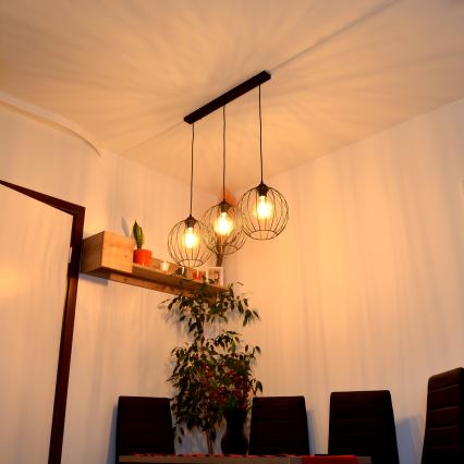 Lampadario LED a sospensione con filo MERCURE 3xE27/15W/230V