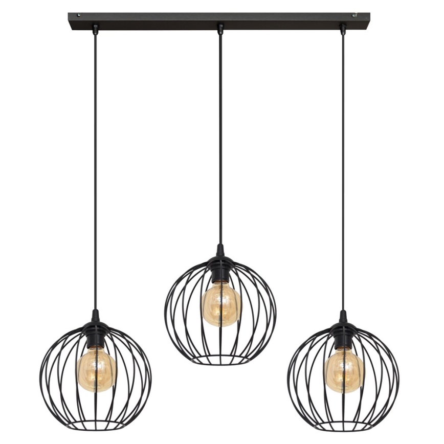 Lampadario LED a sospensione con filo MERCURE 3xE27/15W/230V