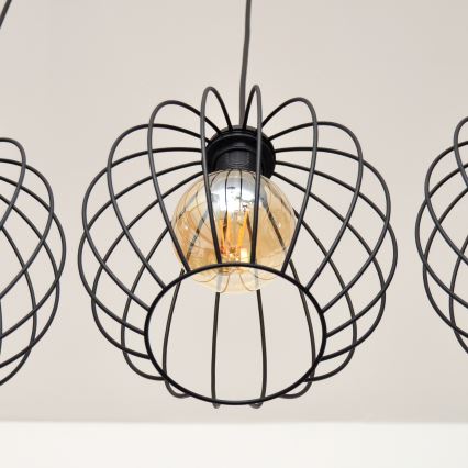Lampadario LED a sospensione con filo MERCURE 3xE27/15W/230V