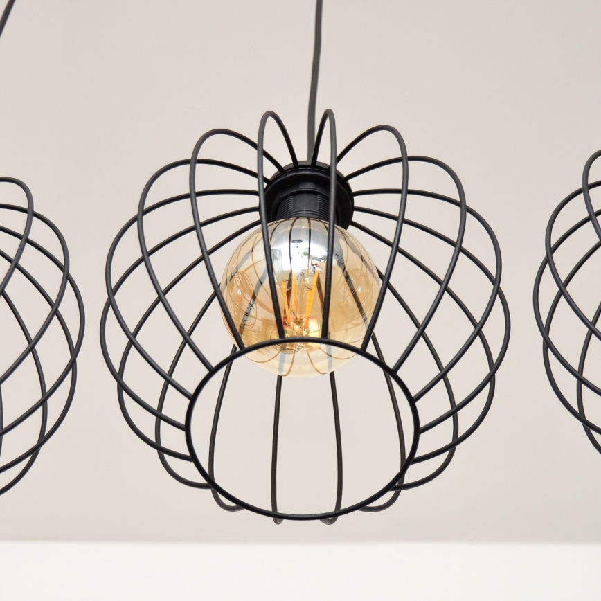 Lampadario LED a sospensione con filo MERCURE 3xE27/15W/230V