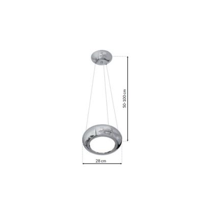 Lampadario LED a sospensione con filo MERCURIO 1xLED/12W/230V