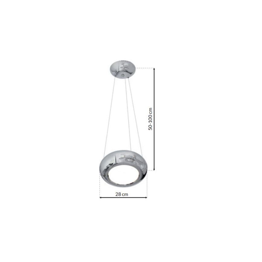 Lampadario LED a sospensione con filo MERCURIO 1xLED/12W/230V