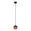 Lampadario LED a sospensione con filo MIDWAY 1xGU10/4,8W/230V nero/rame