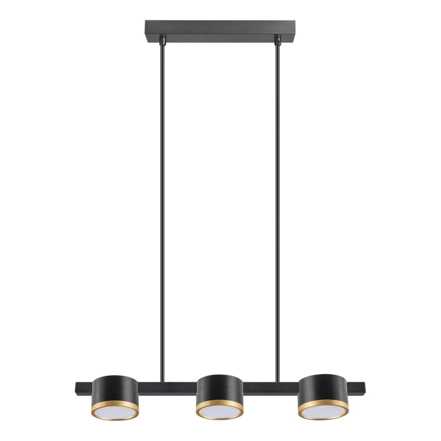 Lampadario LED a sospensione con filo MIRELLA 3xGX53/6W/230V nero