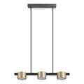 Lampadario LED a sospensione con filo MIRELLA 3xGX53/6W/230V oro/nero