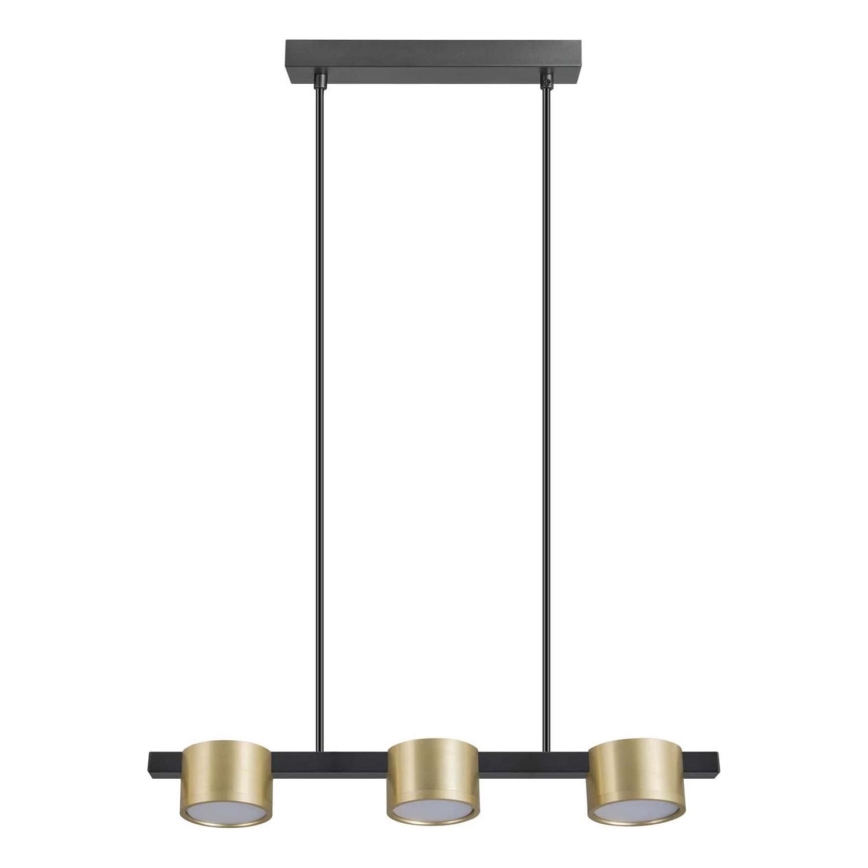 Lampadario LED a sospensione con filo MIRELLA 3xGX53/6W/230V oro/nero