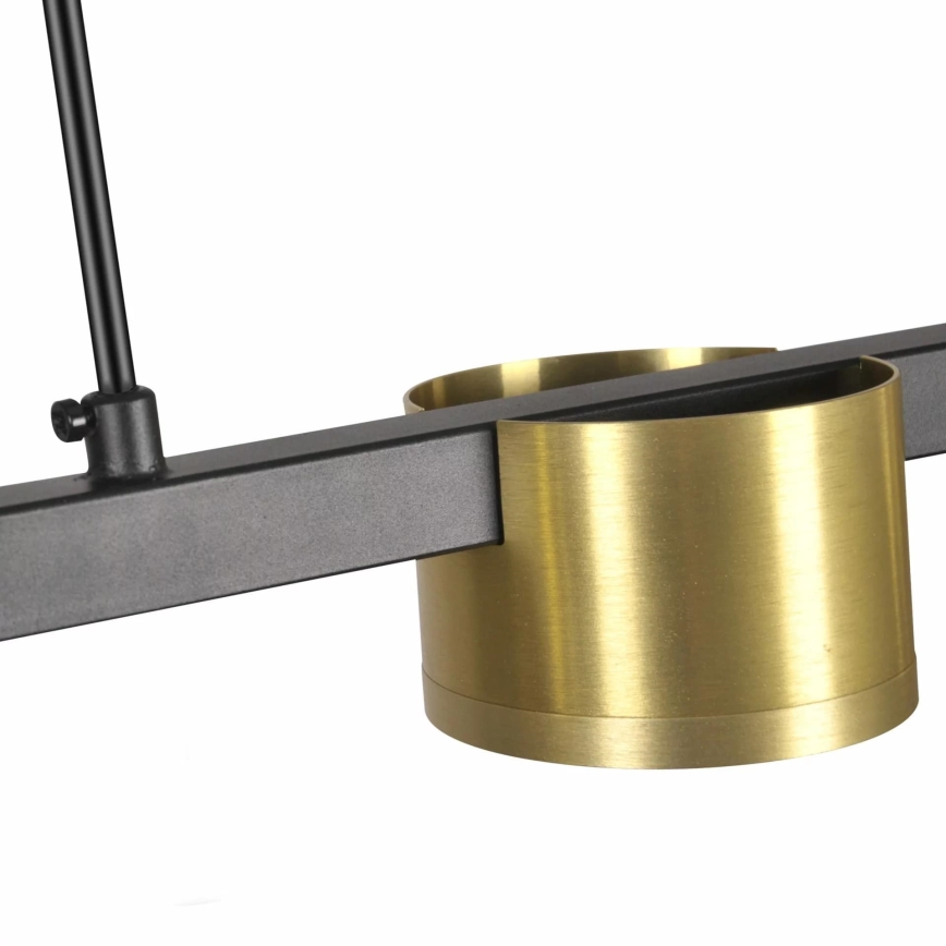Lampadario LED a sospensione con filo MIRELLA 3xGX53/6W/230V oro/nero
