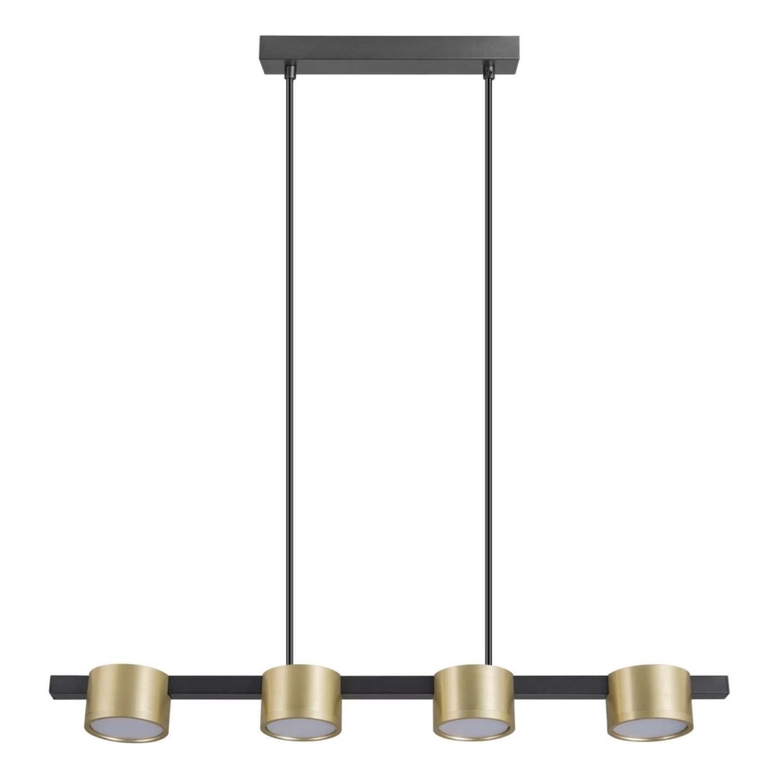 Lampadario LED a sospensione con filo MIRELLA 4xGX53/6W/230V oro/nero