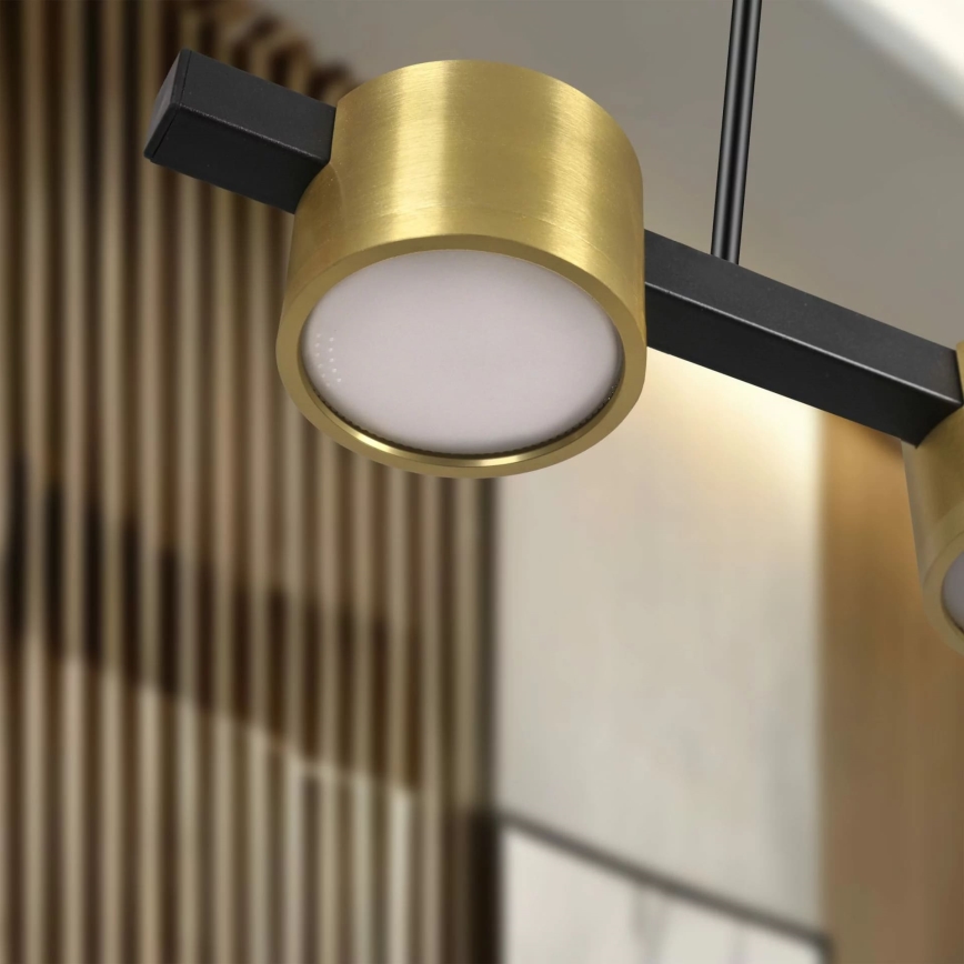 Lampadario LED a sospensione con filo MIRELLA 4xGX53/6W/230V oro/nero