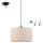 Lampadario LED a sospensione con filo NOEL 1xE27/60W/230V beige