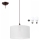 Lampadario LED a sospensione con filo NOEL 1xE27/60W/230V bianco