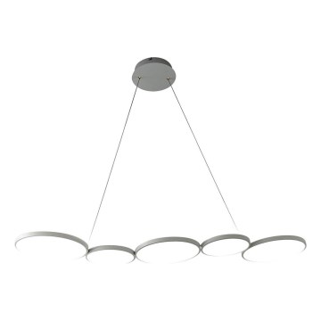 Lampadario LED a sospensione con filo OLYMPIA 5xLED/10W/230V grigio