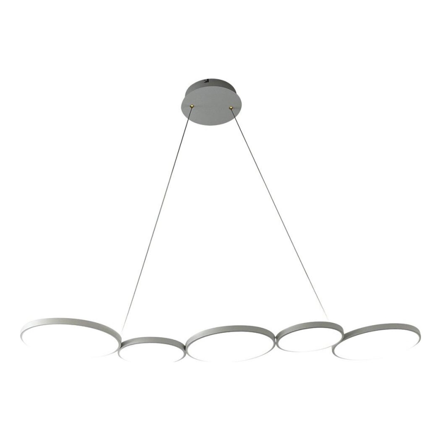 Lampadario LED a sospensione con filo OLYMPIA 5xLED/10W/230V grigio