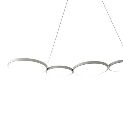 Lampadario LED a sospensione con filo OLYMPIA 5xLED/10W/230V grigio