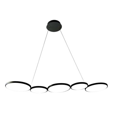 Lampadario LED a sospensione con filo OLYMPIA 5xLED/10W/230V nero