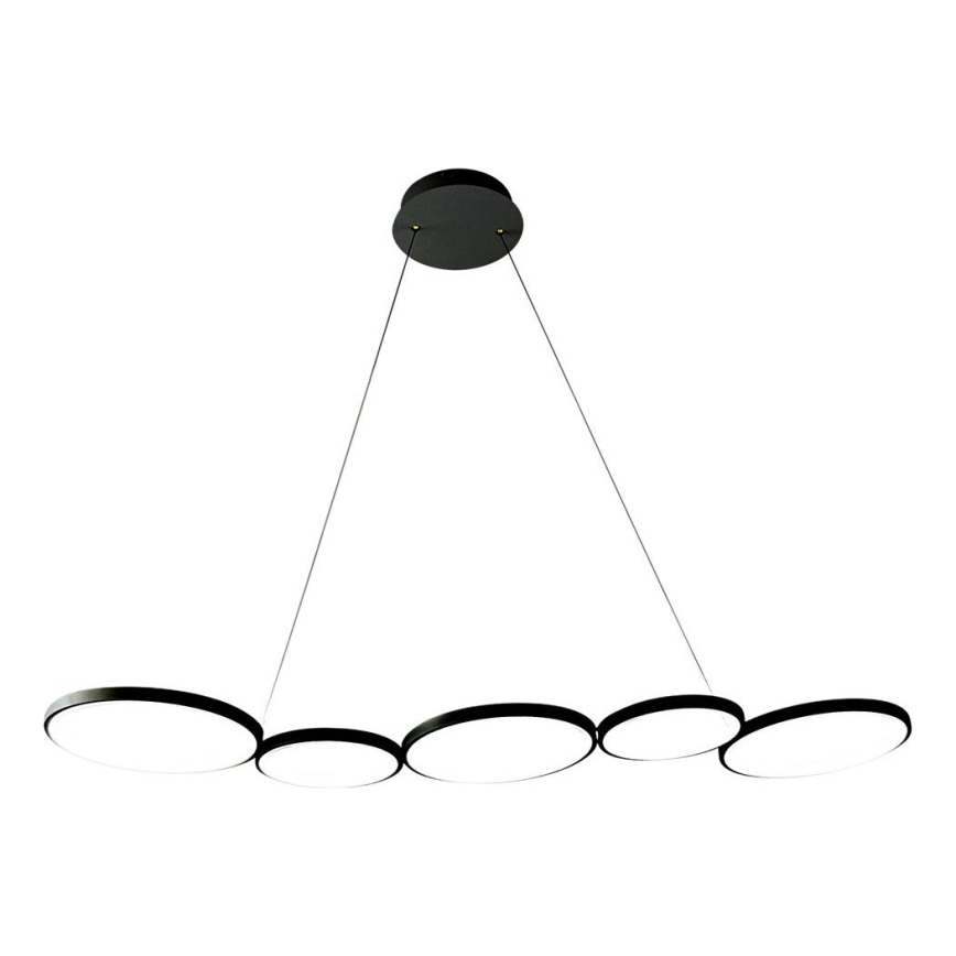 Lampadario LED a sospensione con filo OLYMPIA 5xLED/10W/230V nero