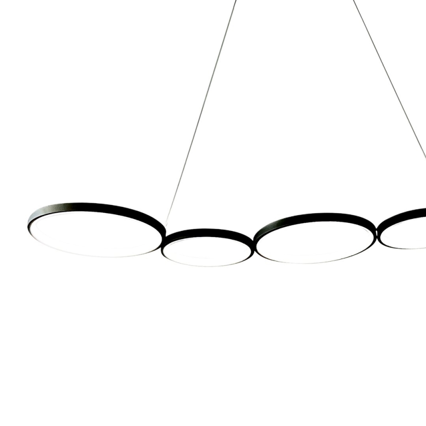 Lampadario LED a sospensione con filo OLYMPIA 5xLED/10W/230V nero