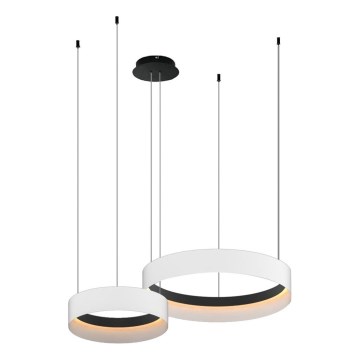 Lampadario LED a sospensione con filo ORBITA LED/72W/230V bianco/nero