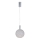 Lampadario LED a sospensione con filo PERFORATO LED/6,3W/230V 3000K cromo lucido diametro 20 cm