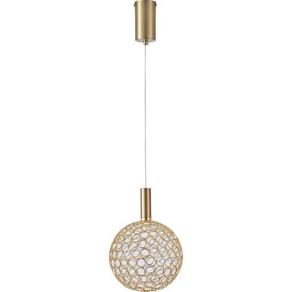 Lampadario LED a sospensione con filo PERFORATO LED/6,3W/230V 3000K oro diametro 20 cm