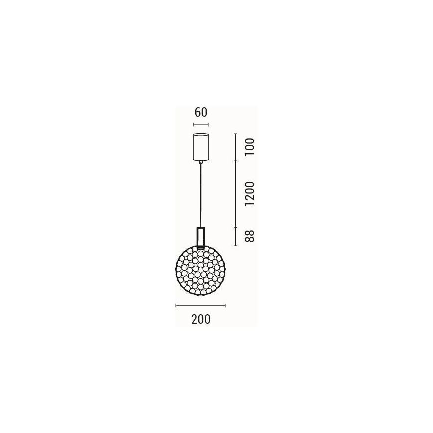 Lampadario LED a sospensione con filo PERFORATO LED/6,3W/230V 3000K oro diametro 20 cm