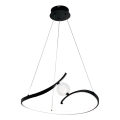 Lampadario LED a sospensione con filo PERLA LED/34W/230V nero
