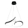 Lampadario LED a sospensione con filo PERLA LED/34W/230V nero