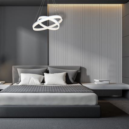 Lampadario LED a sospensione con filo RING dimmerabile con telecomando LED/60W/230V