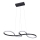 Lampadario LED a sospensione con filo SALSA LED/38W/230V 4000K nero