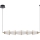 Lampadario LED a sospensione con filo SANSA LED/11W/230V oro/limpido