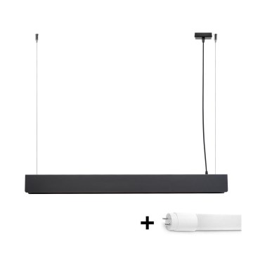 Lampadario LED a sospensione con filo SPARK 1xG13/8,5W/230V nero