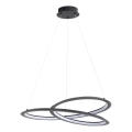 Lampadario LED a sospensione con filo TANGO LED/44W/230V 4000K diametro 60 cm nero