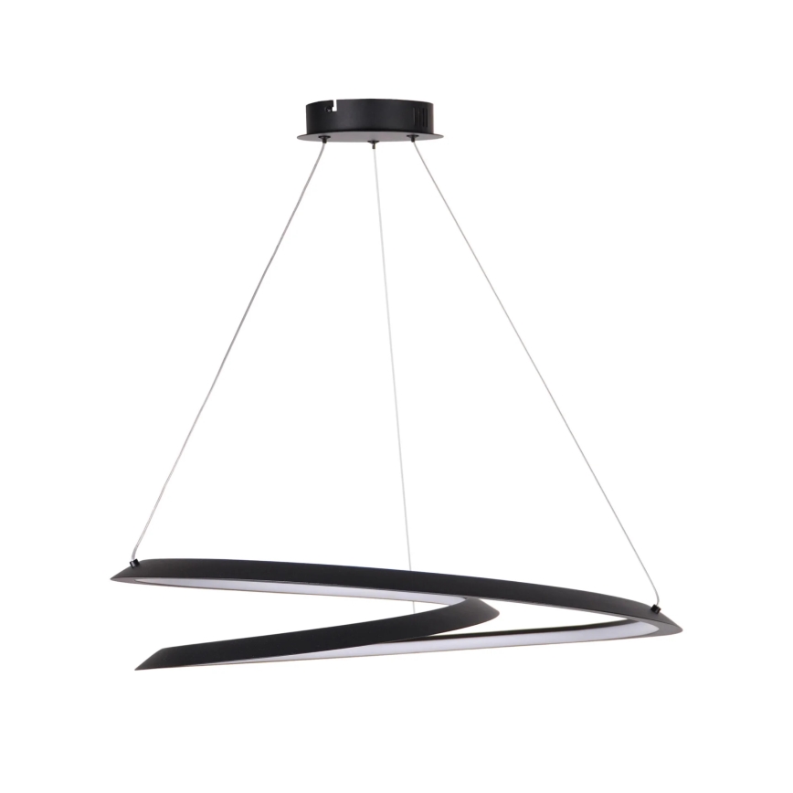 Lampadario LED a sospensione con filo TANGO LED/44W/230V 4000K diametro 60 cm nero