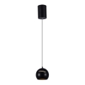 Lampadario LED a sospensione con filo touch LED/8,5W/230V 3000K nero