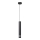 Lampadario LED a sospensione con filo TUBA 1xGU10/4,8W/230V nero/cromo lucido