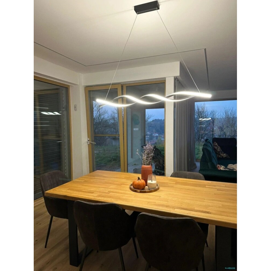 Lampadario LED a sospensione con filo TWIST LED/37W/230V 4000K 120 cm nero