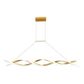 Lampadario LED a sospensione con filo TWIST LED/37W/230V 4000K 120 cm oro