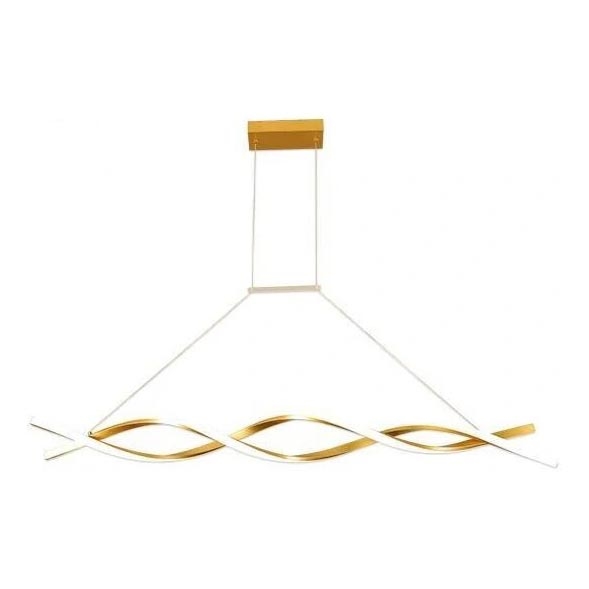Lampadario LED a sospensione con filo TWIST LED/37W/230V 4000K 120 cm oro