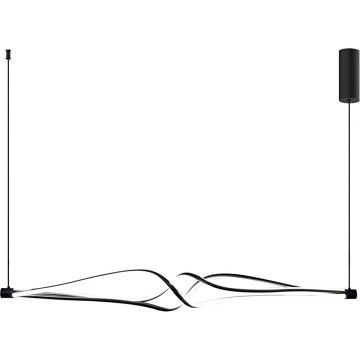 Lampadario LED a sospensione con filo TWISTER LED/56W/230V nero