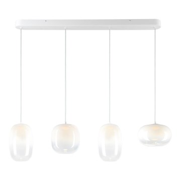 Lampadario LED a sospensione con filo VASO LED/15W/230V bianco