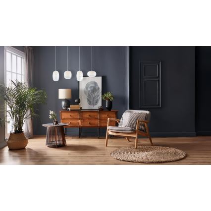 Lampadario LED a sospensione con filo VASO LED/15W/230V bianco