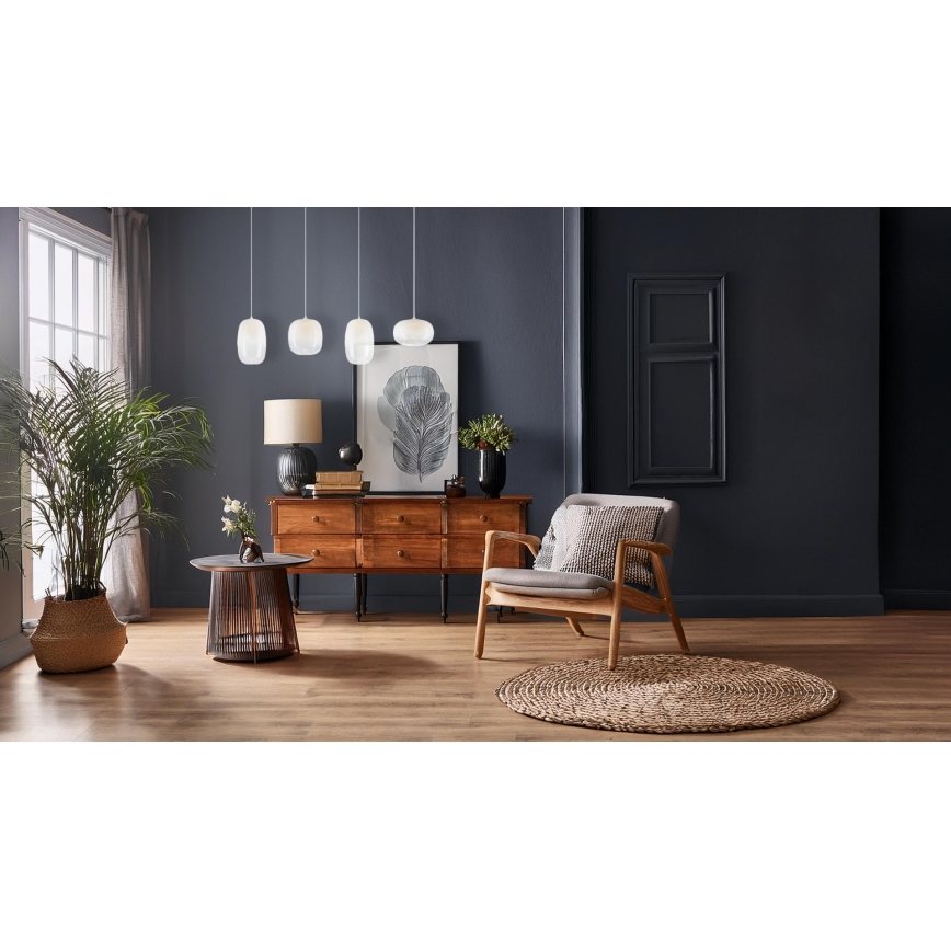 Lampadario LED a sospensione con filo VASO LED/15W/230V bianco