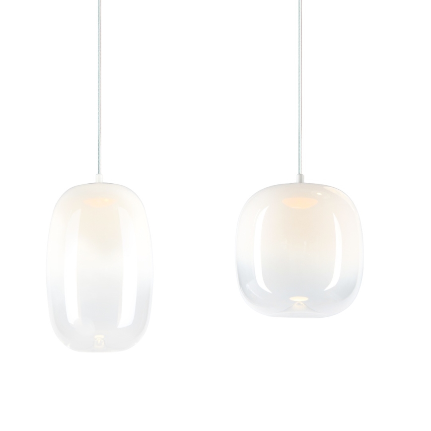 Lampadario LED a sospensione con filo VASO LED/15W/230V bianco