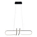 Lampadario LED a sospensione con filo VERTIGO LED/54W/230V nero