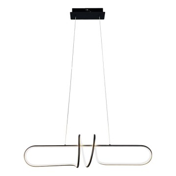 Lampadario LED a sospensione con filo VERTIGO LED/54W/230V nero