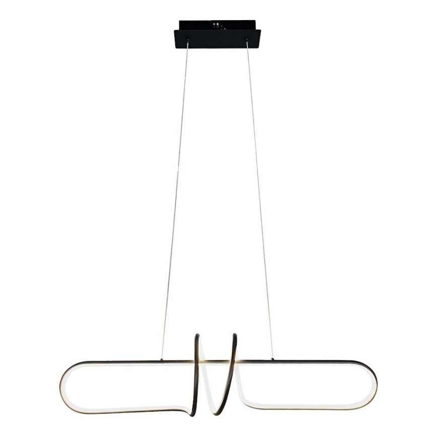 Lampadario LED a sospensione con filo VERTIGO LED/54W/230V nero