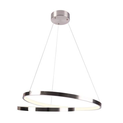 Lampadario LED a sospensione con filo ZEFIRA LED/40W/230V 4000K diametro 50 cm cromo lucido